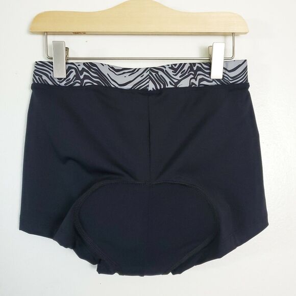 Nice Win Cycling Women's Biking Shorts Medium Black Padded Quick Dry Gym Workout - Picture 4 of 5